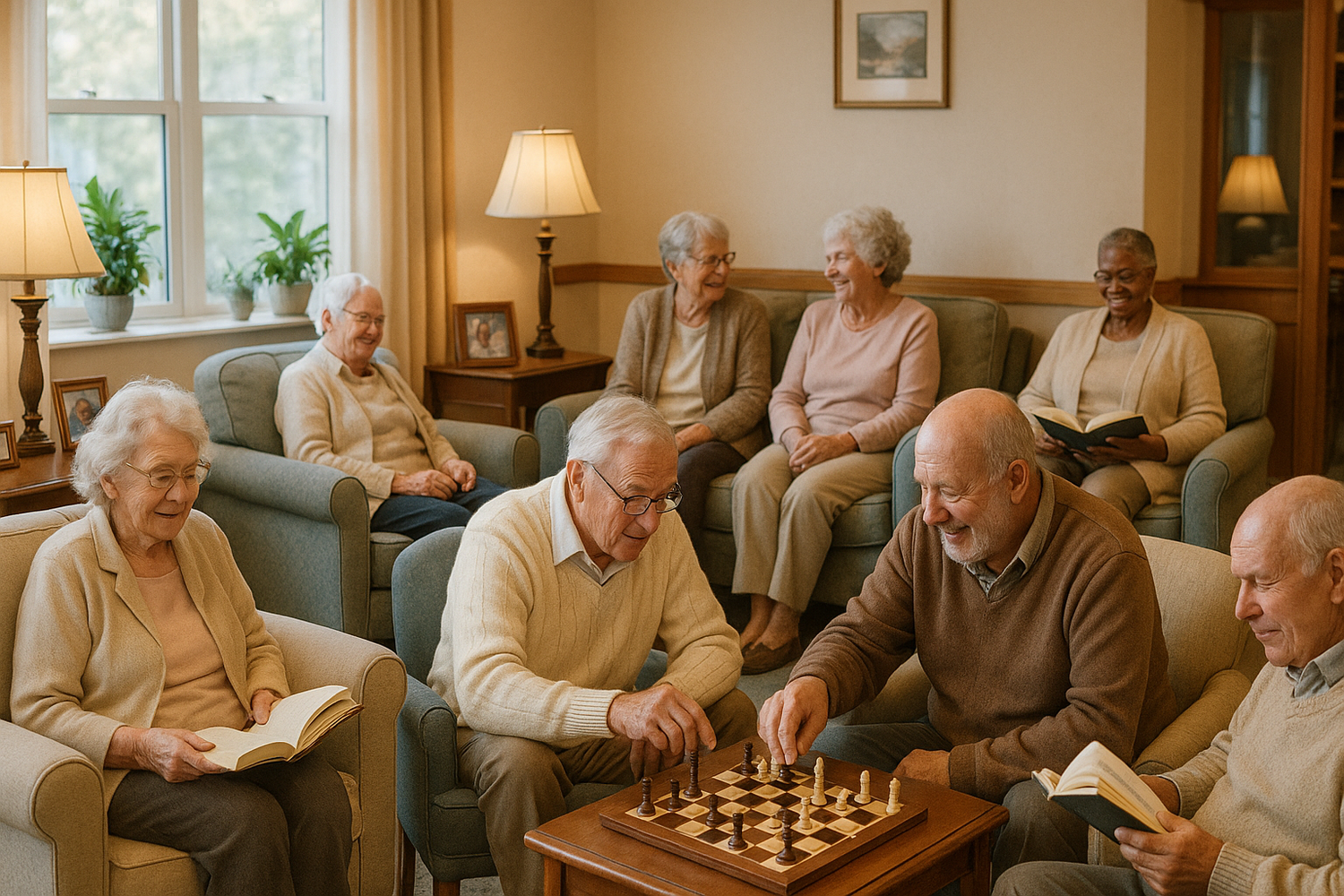 seniors in a home